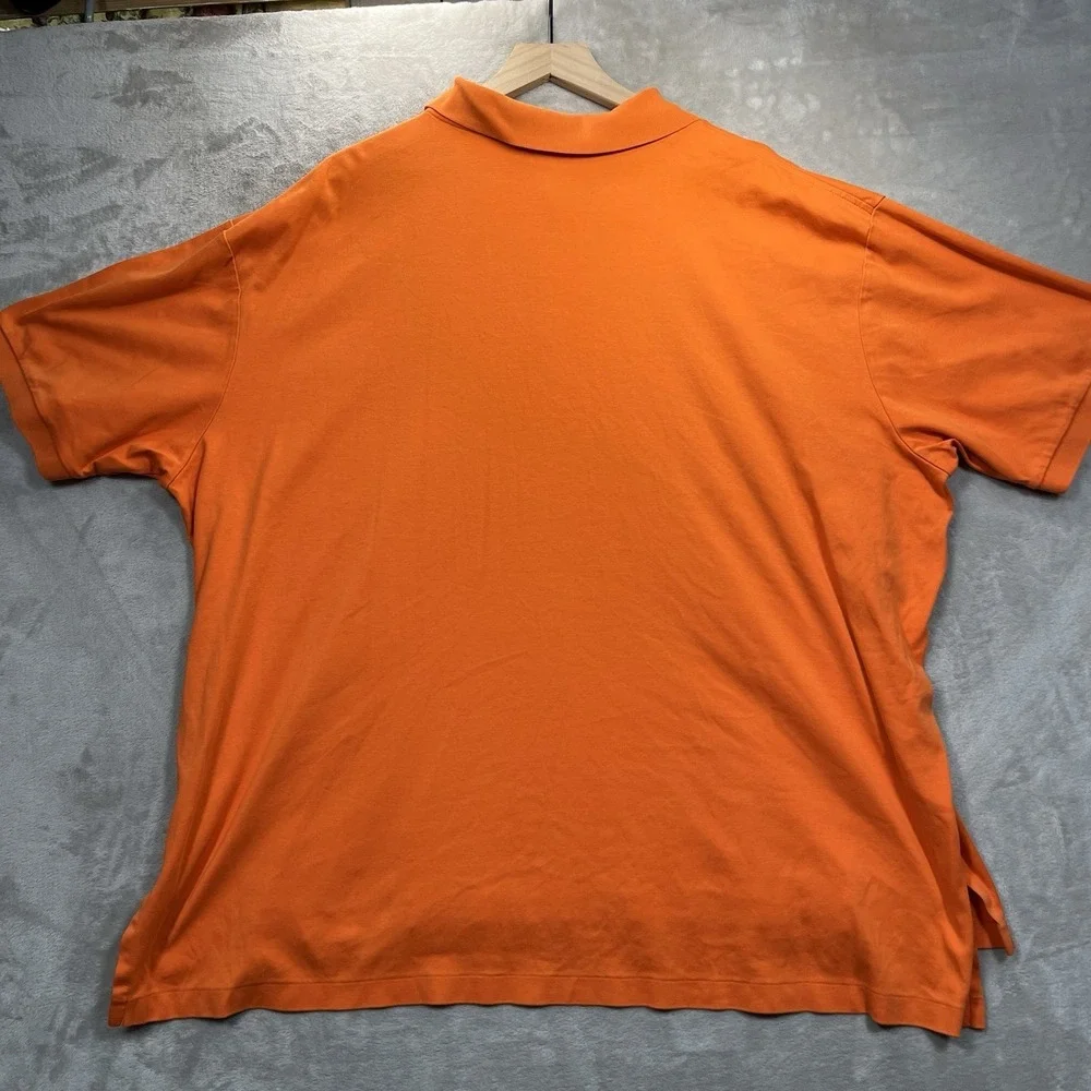 Polo Ralph Lauren Polo Shirt Men 3XB Orange Pima Cotton Short Sleeve